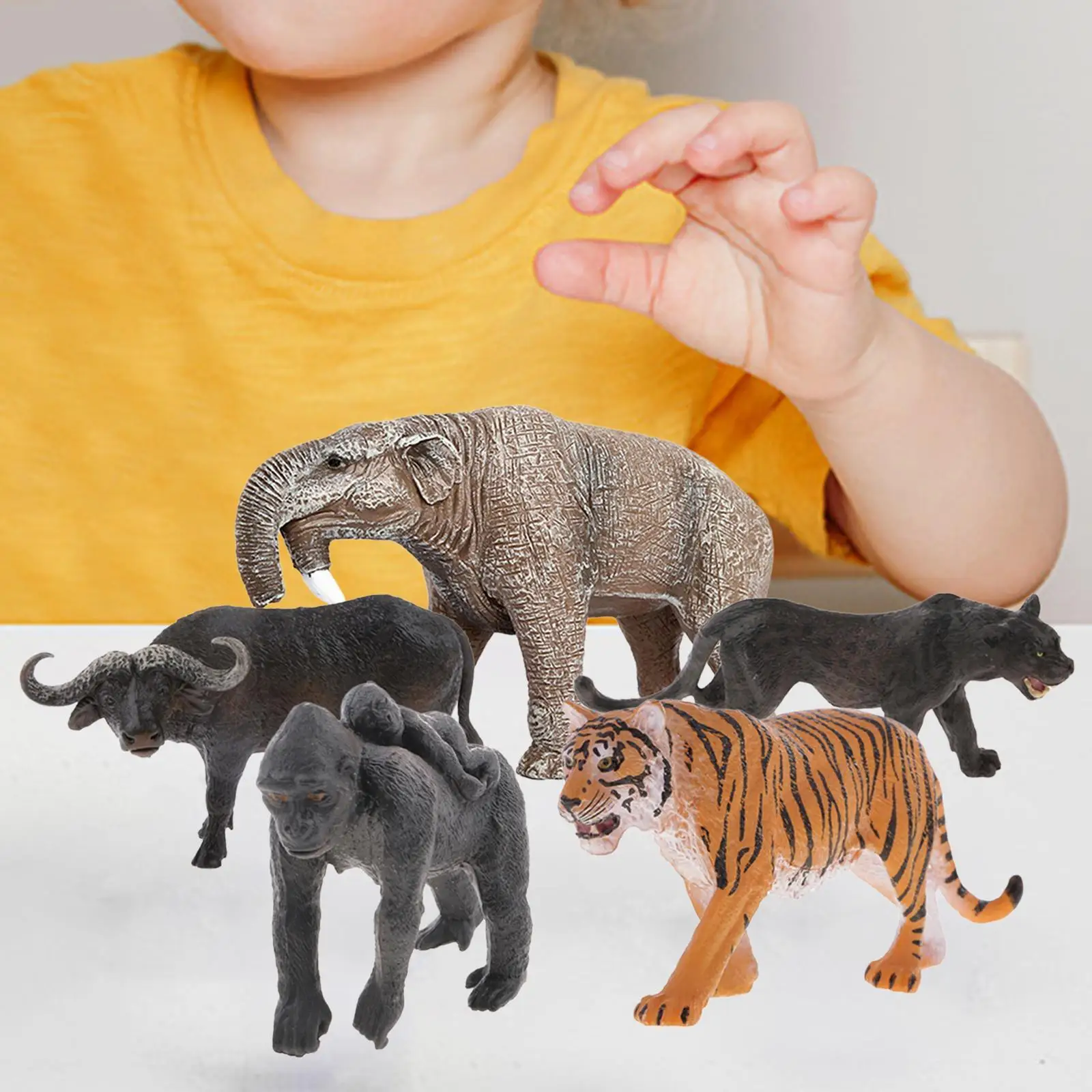 

5 Pieces Prehistoric Animal Figurine Toy Set, Desktop Decoration, Collection