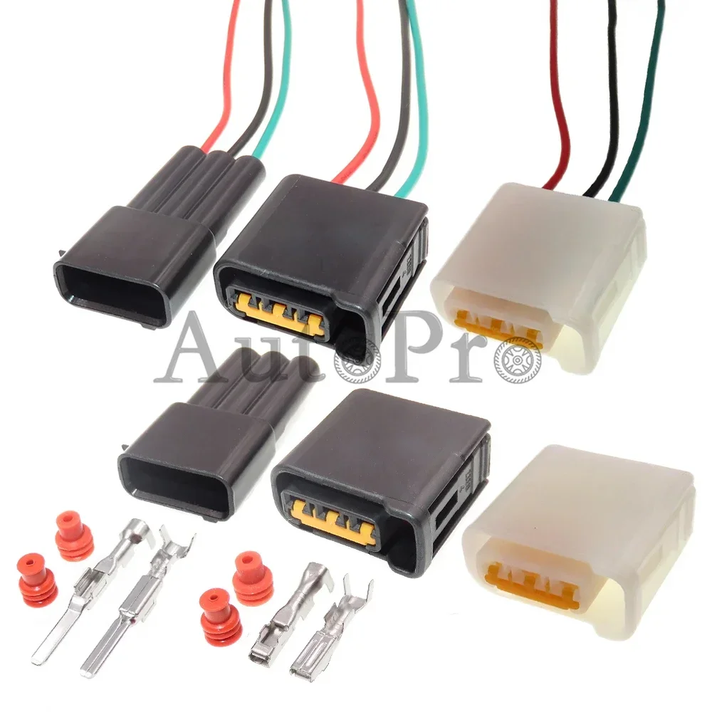 

1 Set 3 Hole AC Assembly Auto Ignition Coil High Voltage Package Connector FW-C-D3F FW-C-D3F-B Car Wire Cable Socket for Toyota
