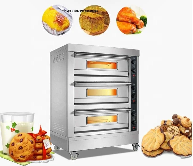

GRACE Commercial Industrial 3 Layers Bakery Oven Electric 3 Deck 3 Tray Oven for Baking