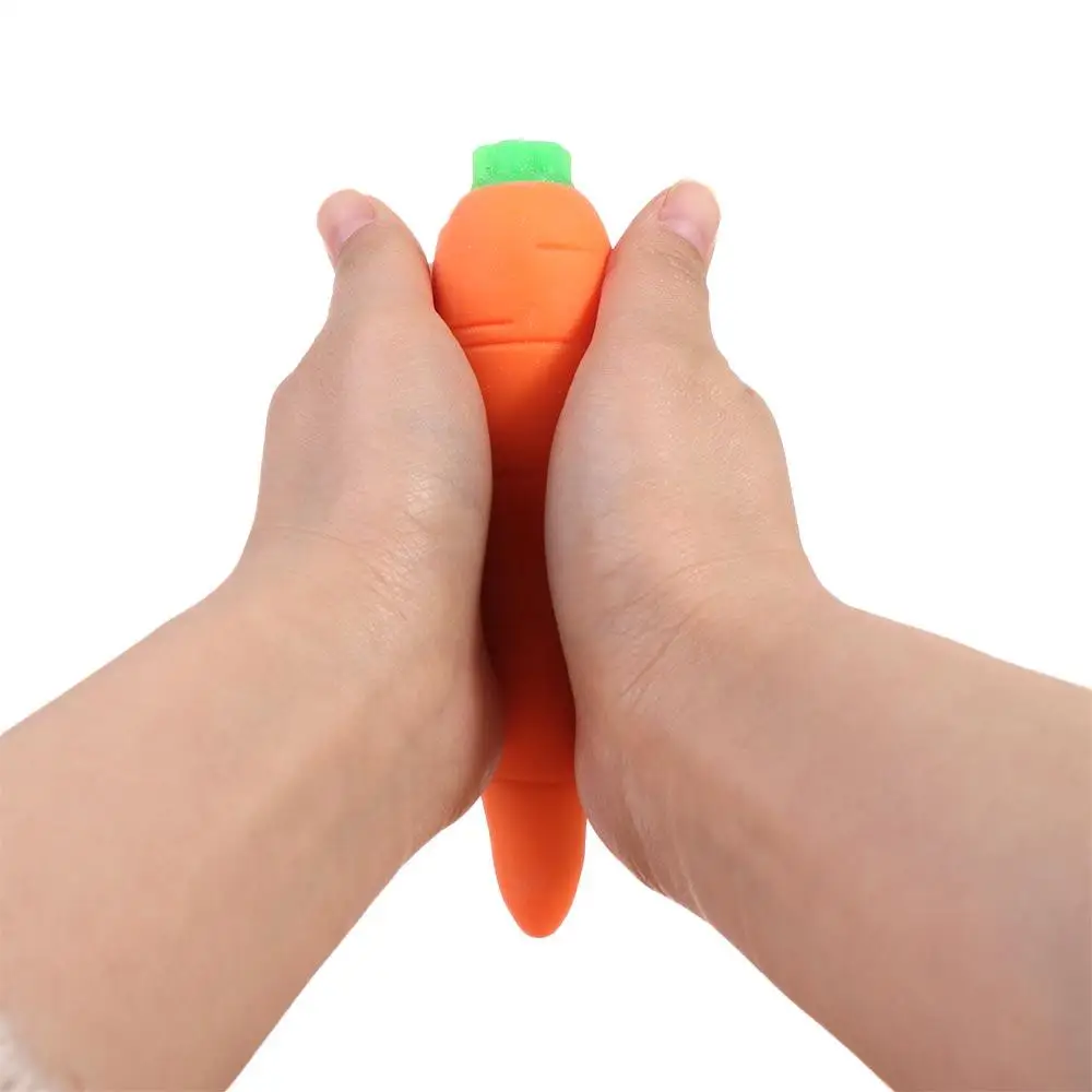 Anti Pressure Toy Vegetable Carrot Pinch Toy Carrot Orange Carrot Squeezing Toy Creative Memory Sand Children Toys