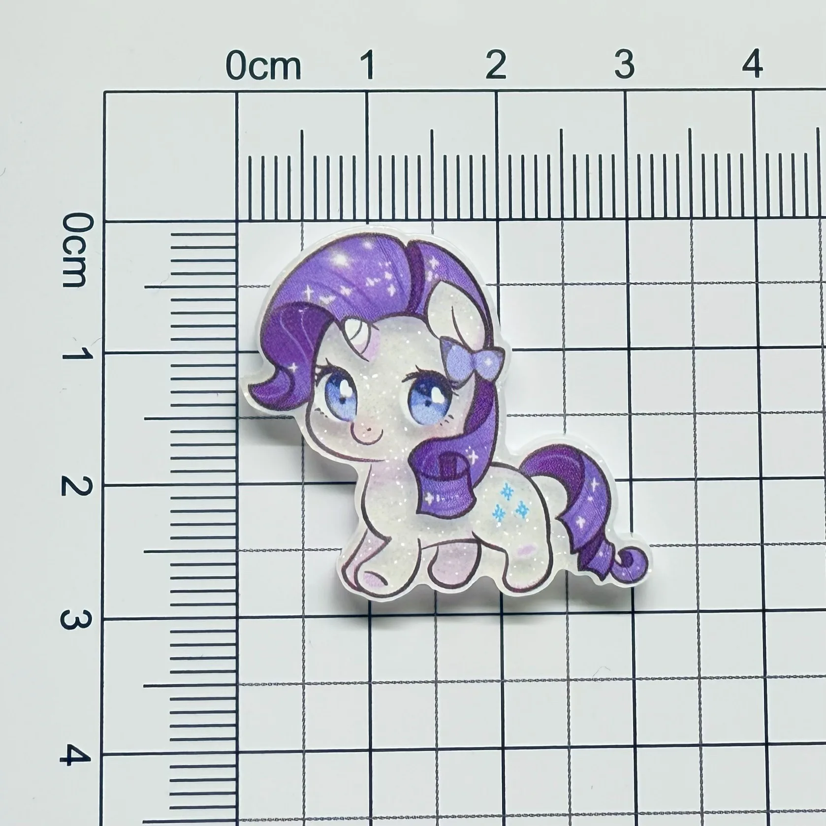 10pcs Cartoon Cute Super Q Pony Acrylic Hair Clip Side duckbill Clip Girl Headwear Small Broken Hair Hairpin view 6