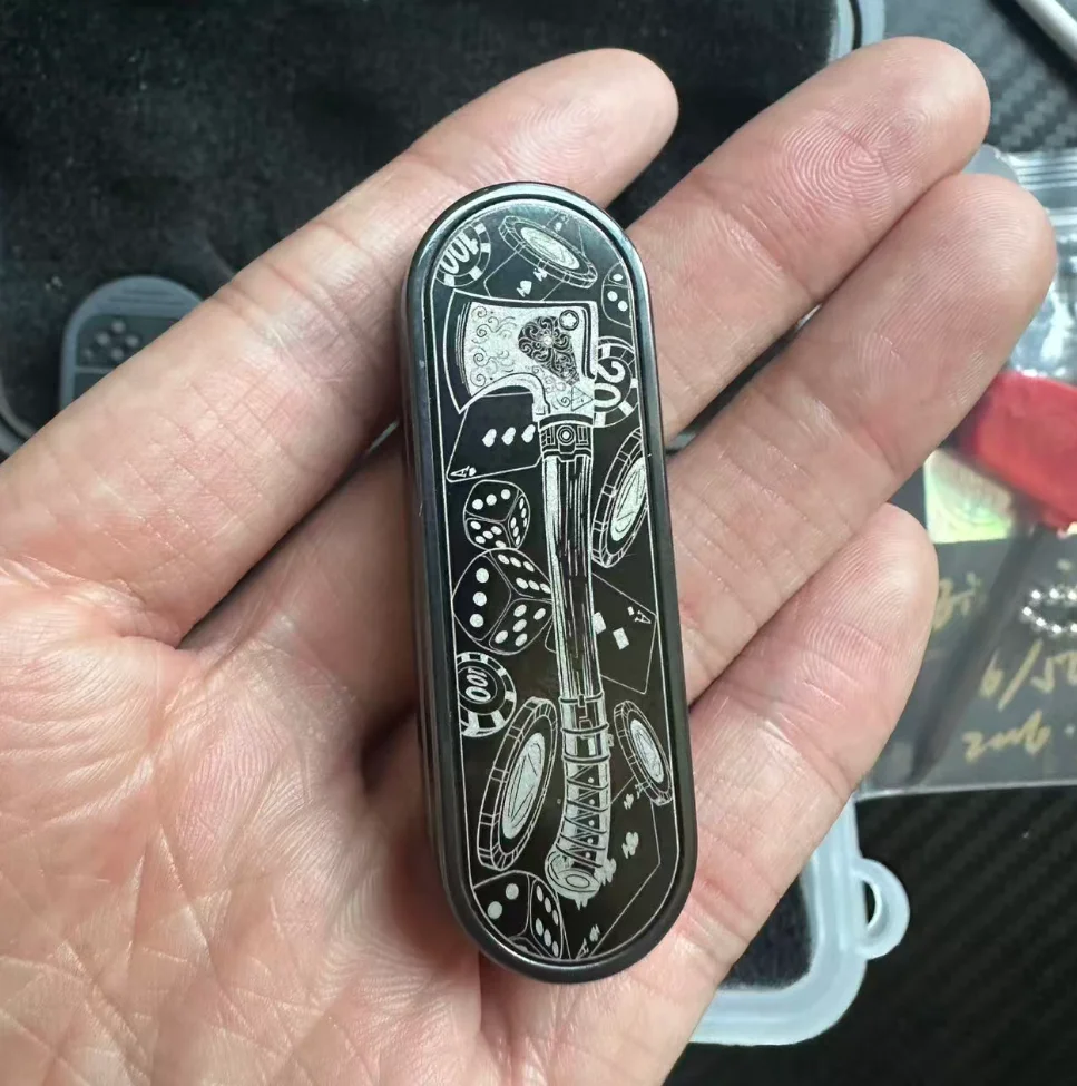 Used EDC Teiri EDC Egg Mini VIP Customized Zirconium Alloy fidget slider decompression toy