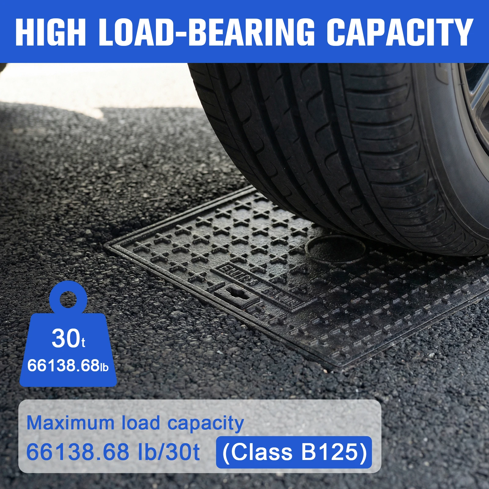 

Люки-крышки для канализации с прямоугольным основанием, съемные, с противоскользящим покрытием, для канализации, двора, бетонного подвала, патио