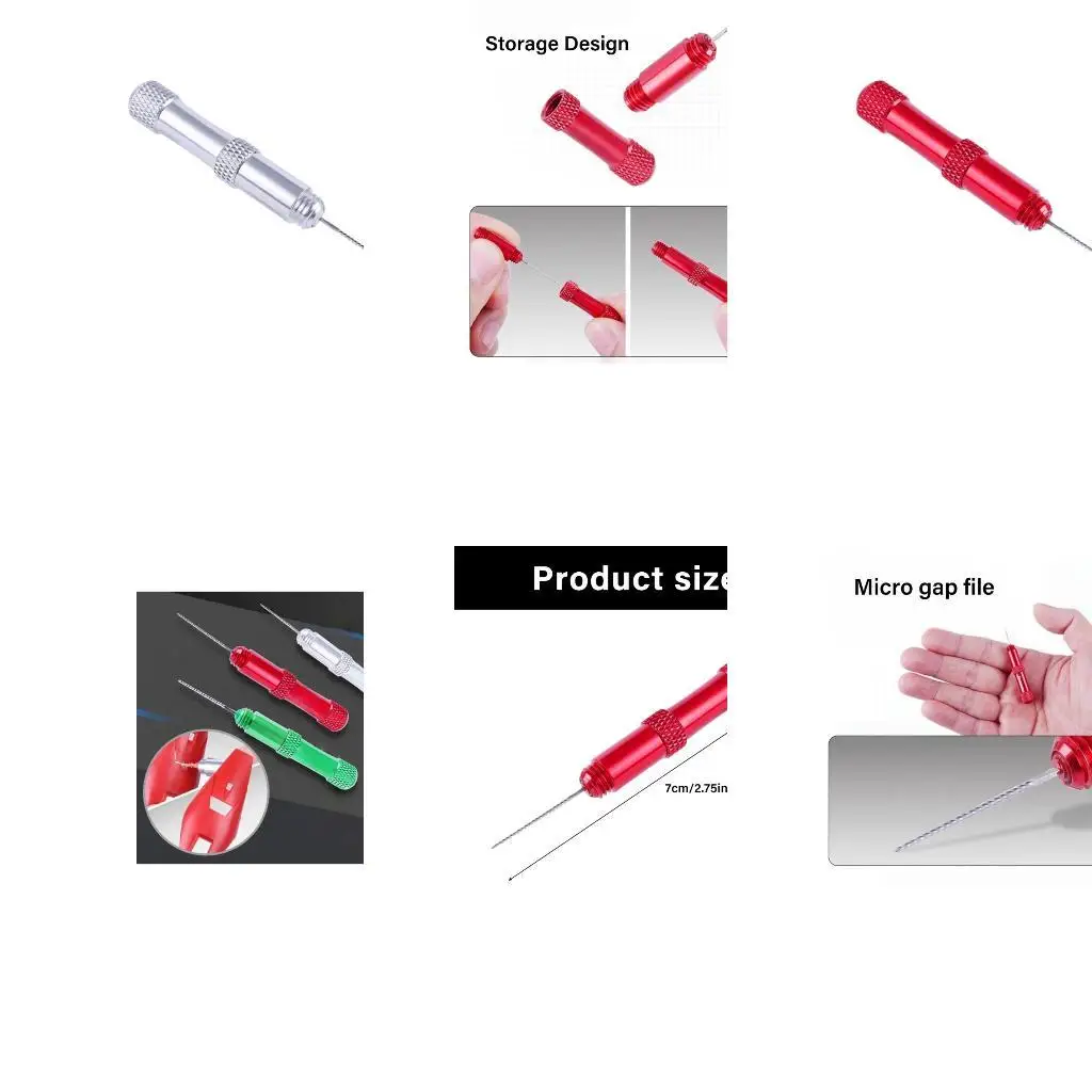 

652F Metal Gaps File Precise Rotary File With Special Thread Design For Enhances Crafting Accuracy In Miniature Projects