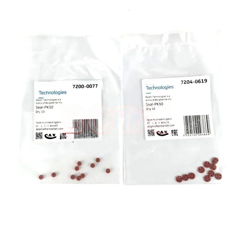 Genuine And New EUI  Seal Kits  7200-0077 7204-0619 For Delphi Volvo E1 E3 Injector Two Pin And Four Pin injector  Seal-PK10