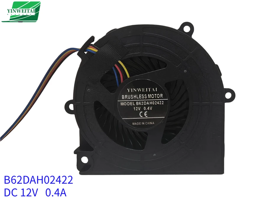NEW FAN FOR B62DAH02422 12V 0.4A Integrated Desktop Laptop Turbo Fan for Heat Dissipation