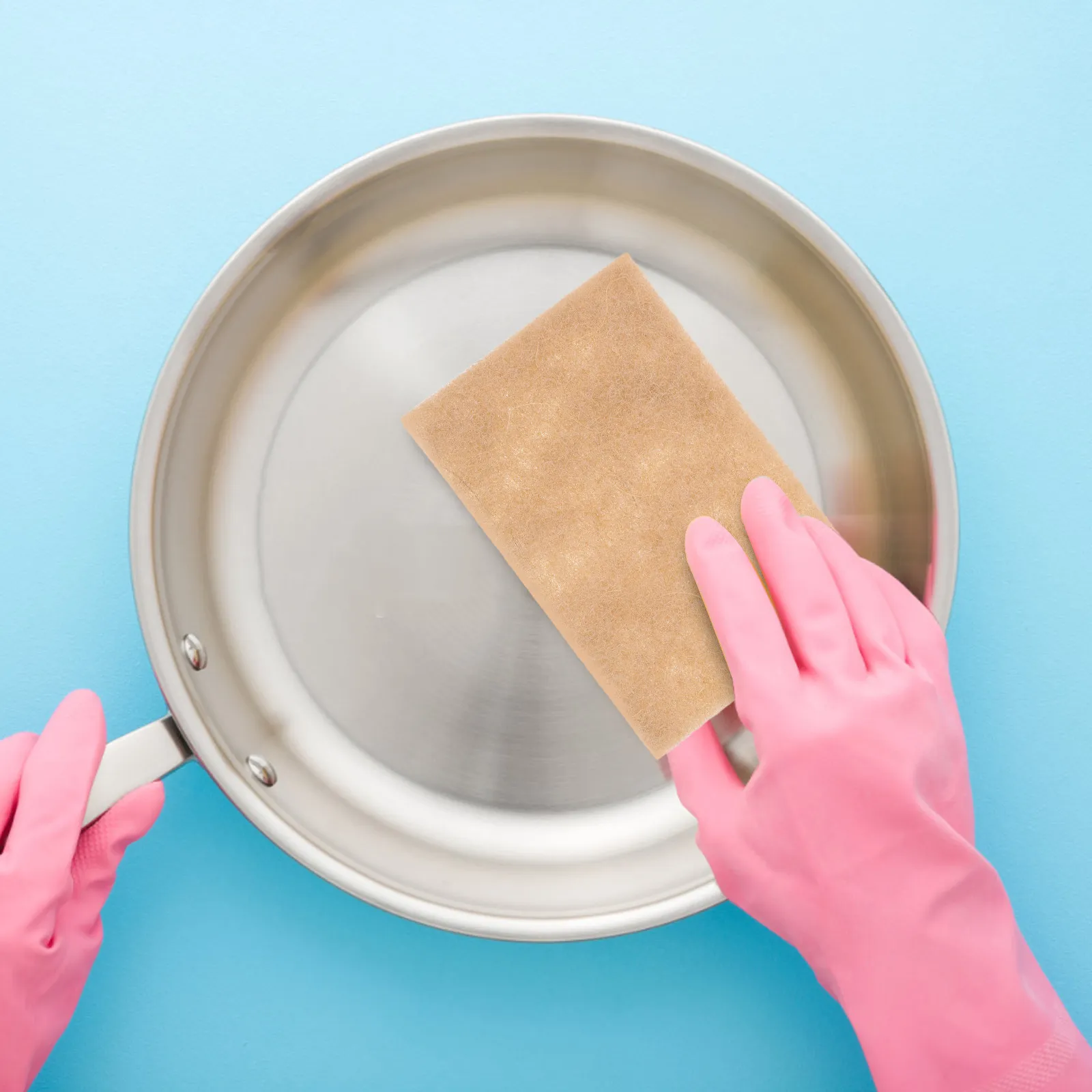 20Pcs Sisal Polyester Scrub Pads Reusable Dish Wash Scrubber Scouring Pads for Kitchen Workshop Garage Household