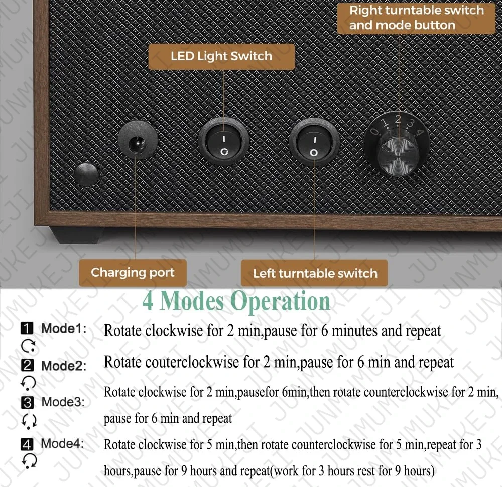 6 Slots Watch Winder for Automatic Watches Storage Box Automatic Winder Use USB Cable Mabuchi Mute Motro