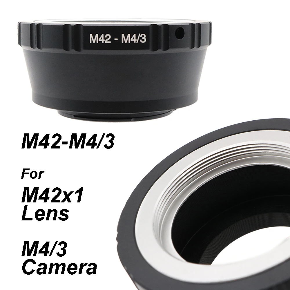 M42-M4/3 for M42 (42x1) screw mount lens and Micro 4/3 MFT camera Mount Adapter Ring for Olympus for Panasonic Focus to Infinity