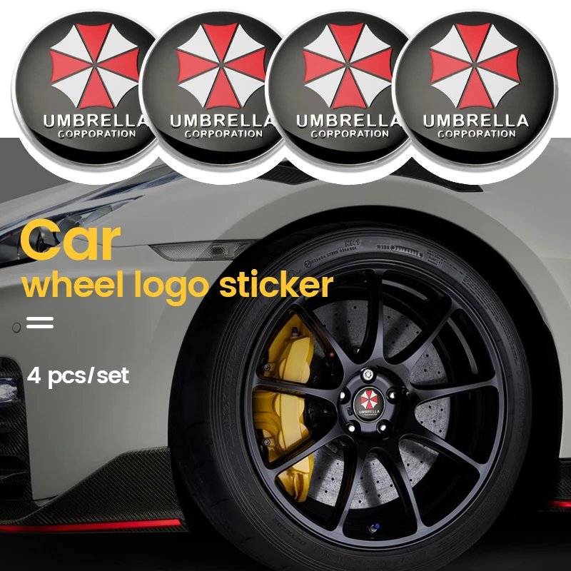 4pcs 56mm Car emblem Wheel hub Center Cap Badge covers sticker Decal Styling accessories for BMW KIA Audi A4 A5 A6 A7 A8 view 4