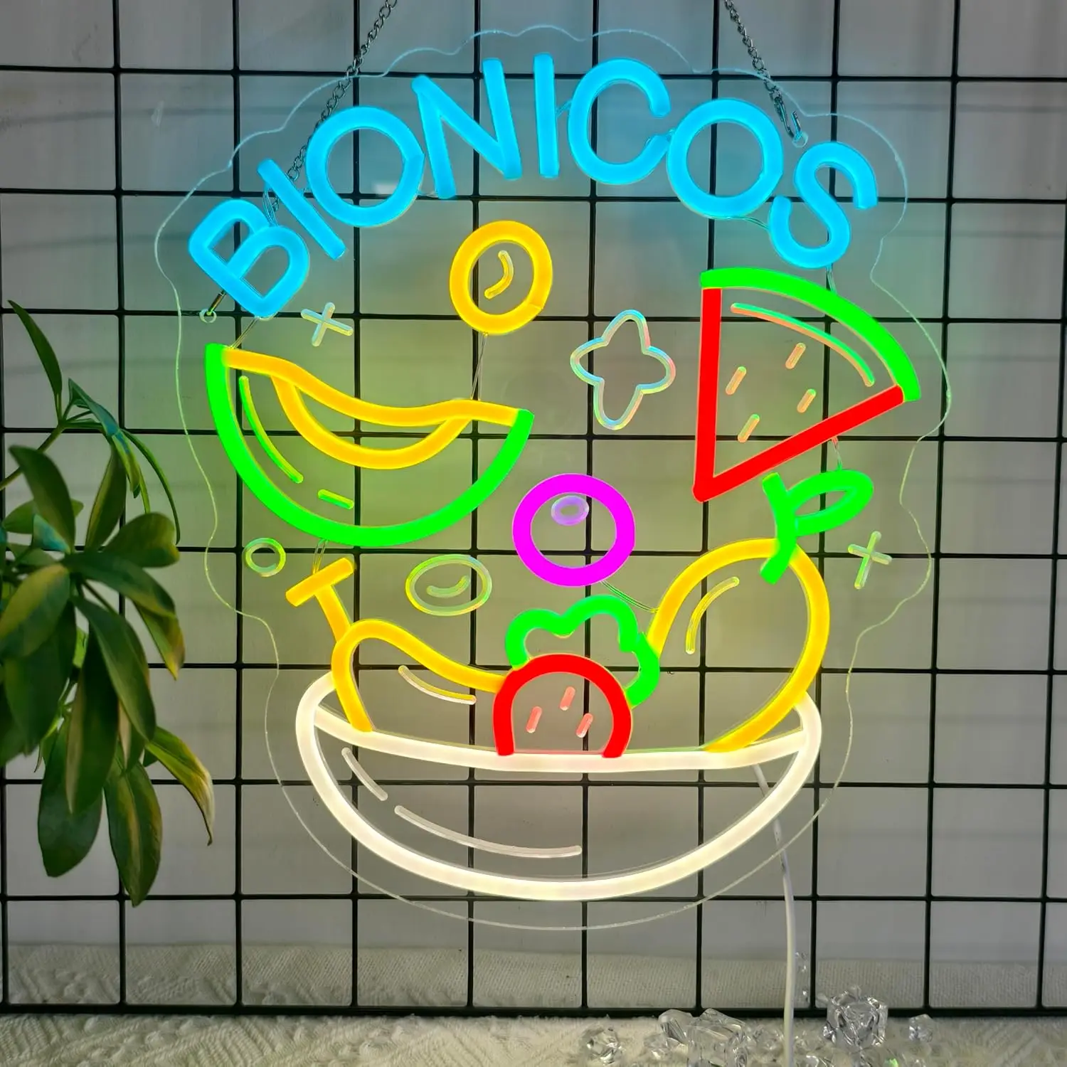 Bionicos Neon Sign for Wall Hanging USB Powered Dimmable Neon Light for Mexican Restaurant Bar Man Cave Kitchen Home Party Decor