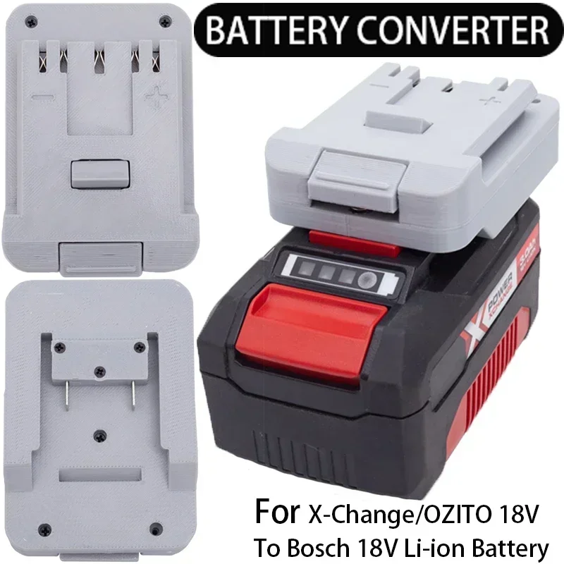 Battery Adapter for Bosch 18V LI-Ion Tools Converter to Einhell/X-Change/Ozito 18V Li-Ion Battery Adapter Power Tool Accessory