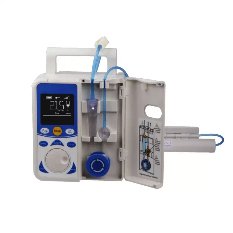 Good price YJ-EA313 medical portable enteral Infusion pump rotary number setter nutrition dual-mpu design feeding  