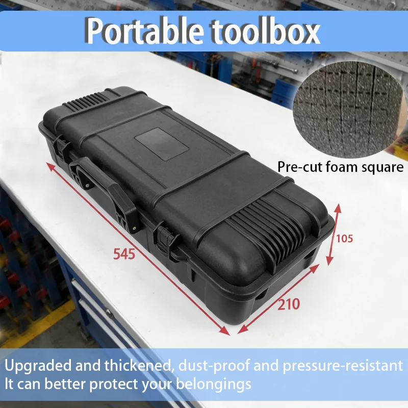 1pc-防水ハードキャリーケースバッグツールケースプレカットスポンジ収納ボックス安全プロテクターオーガナイザーハードウェアツールボックス
