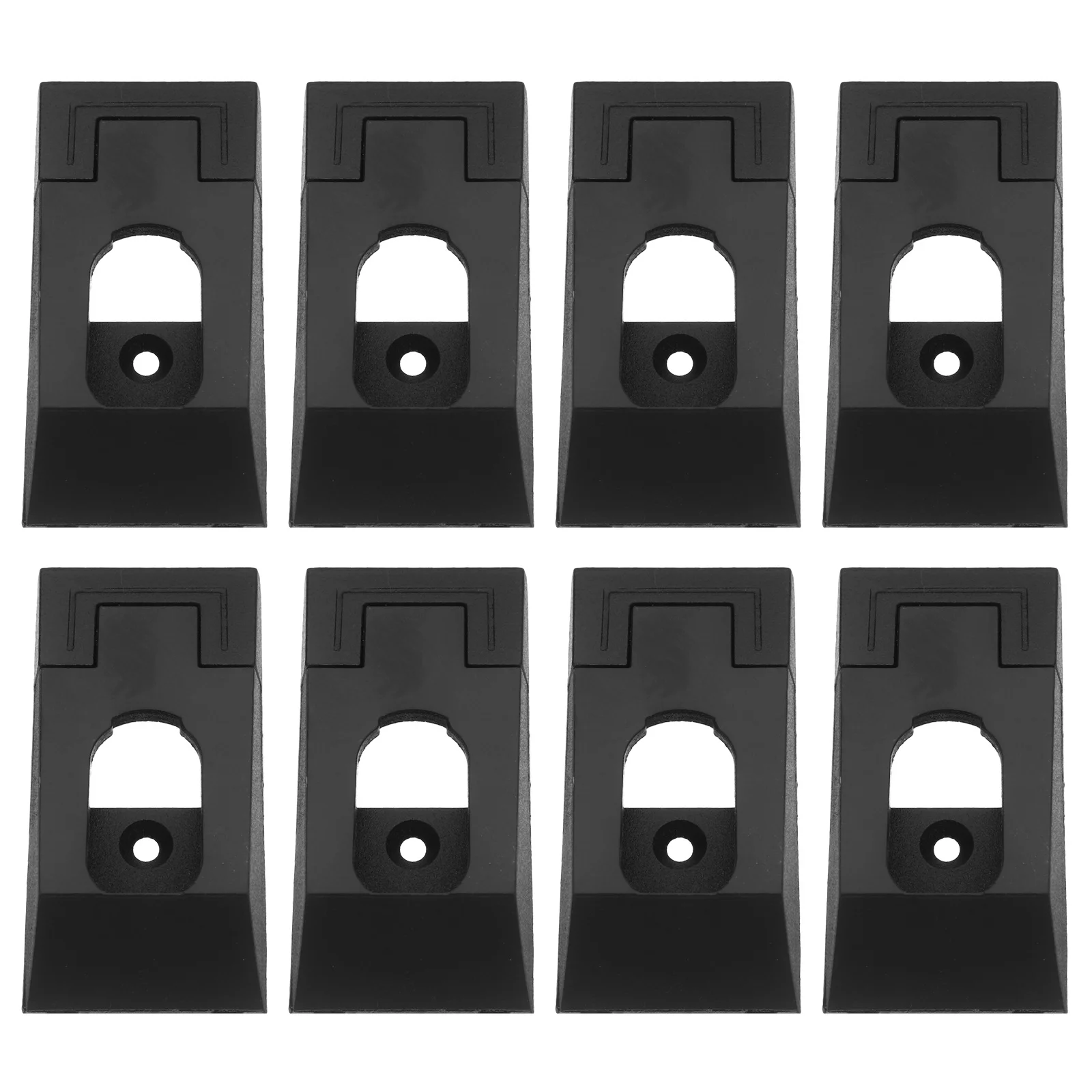 

8Pcs Closet Rod Holders Aluminum Alloy Flush Mount Brackets Heavy Duty Wardrobe Pole Support Closet Rod End Support