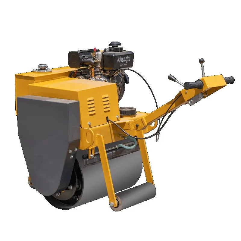 Hand Operated 0.3 Ton & 0.5 Ton Vibratory Roller for Narrow Area Compaction Single Drum Roller Changfa Engine Core Component