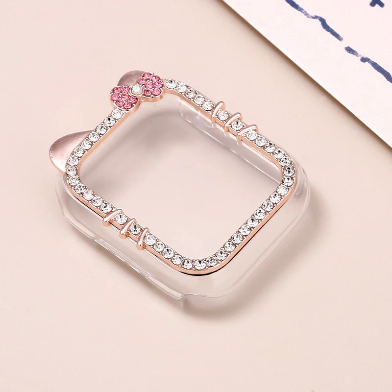 Diamant-Hülle für Apple Watch 11 10 Gehäuse 42mm 46mm 41mm 44mm 40mm 45mm Zubehör Bling Bumper Schutz iWatch Series 9 8 SE 7 – Detail 14