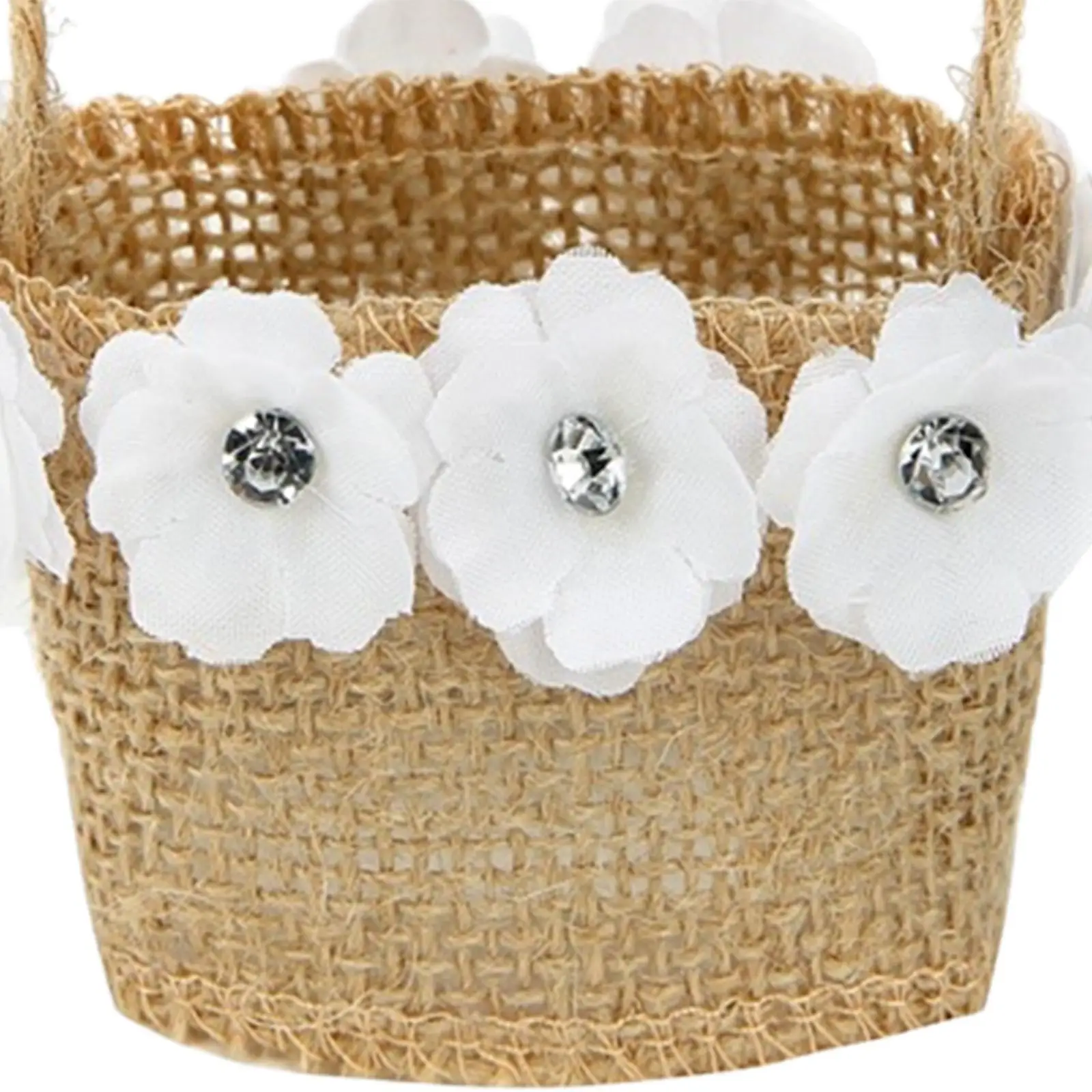 Multifuncional rústico Flower Basket, Candy Bag, Halloween Party, 5pcs