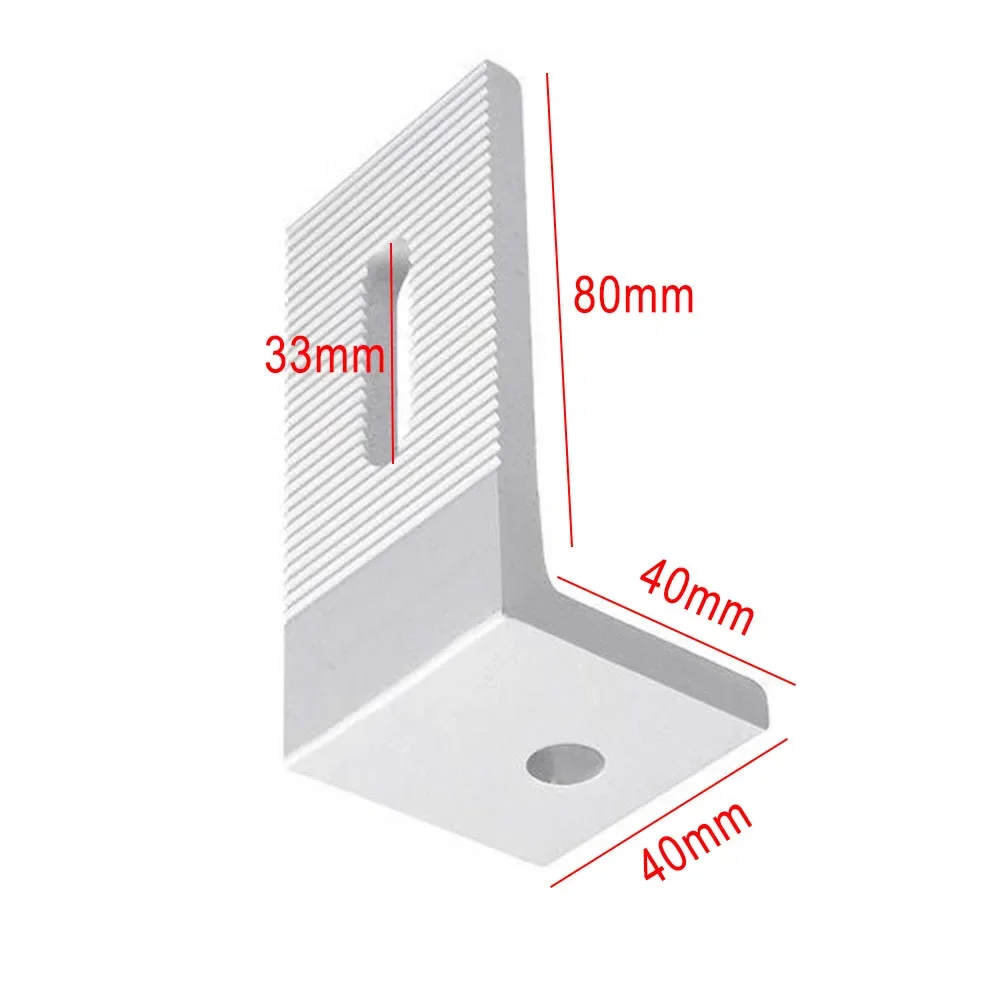 1 pz staffe di montaggio del pannello solare Kit di montaggio del tetto piatto fotovoltaico 90 gradi L staffa accessori per l'installazione del sistema solare