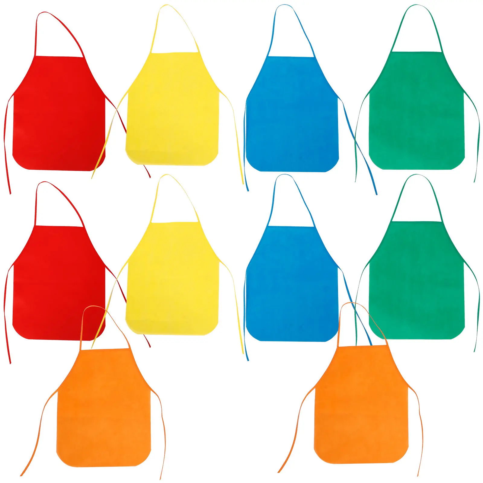 

10Pcs Painting Aprons Easy Clean Wrinkle Resistant Reusable Apron for Baking DIY Activities Decorative