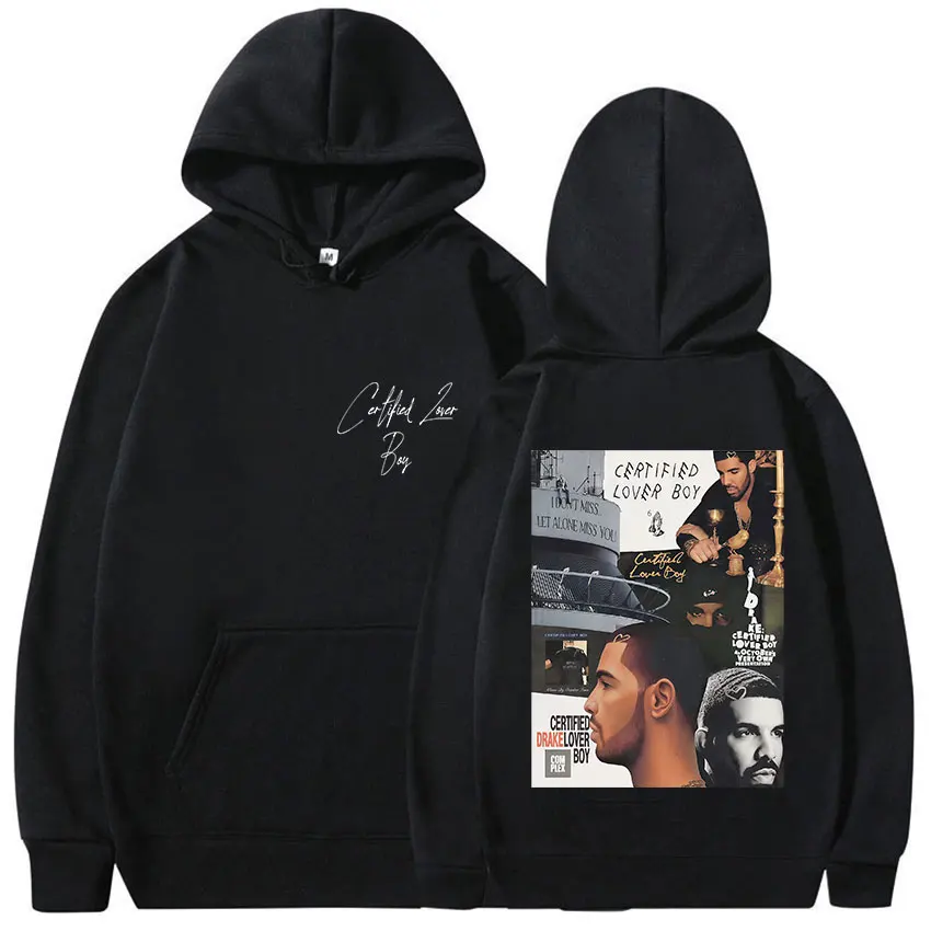 Sudadera con capucha del rapero Drake Certified Lover Boy Album 2025 para hombre, jersey de gran tamaño de Hip Hop, sudadera con capucha de lana de alta calidad a la moda