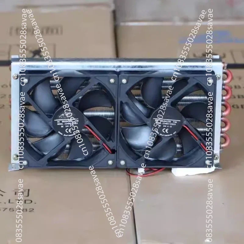 Dual Fan Small Condenser Micro Radiator Refrigerator Freezer Air-cooled Water-cooled Heat Exchanger