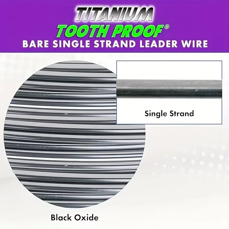 طقم خط زعيم من التيتانيوم المقاوم للعض من YOTO قطعة واحدة، بطول 10 أقدام لصيد الأسماك في المياه المالحة (15-44 رطل) #6