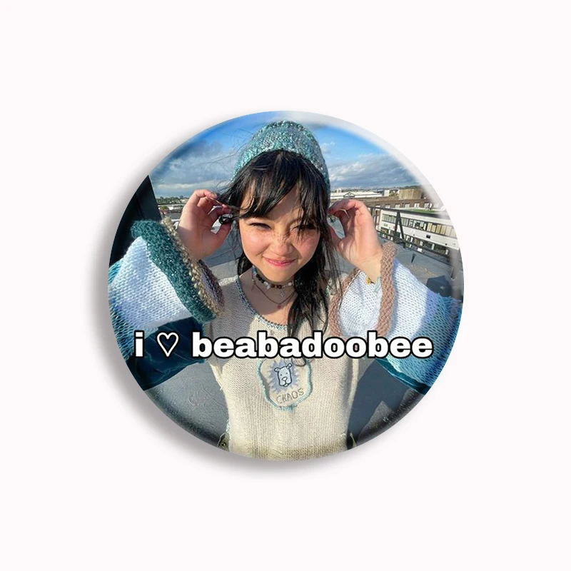 31Style Beabadoobee Beatopia Button Pin I Love My Girlfriend Beabadoobee Talk Album Cover Brooch Funny Meme Badge Fans Collect