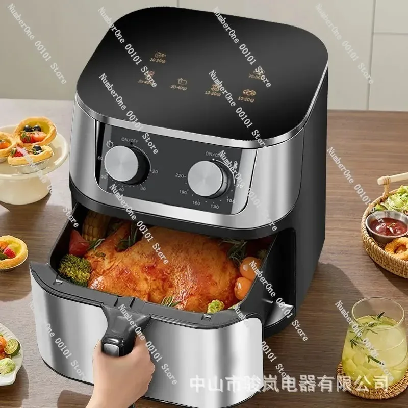 Home Use Air Fryer Visible Window No Flip Required Large Capacity Electric Air Fryer New Model with Digital Display