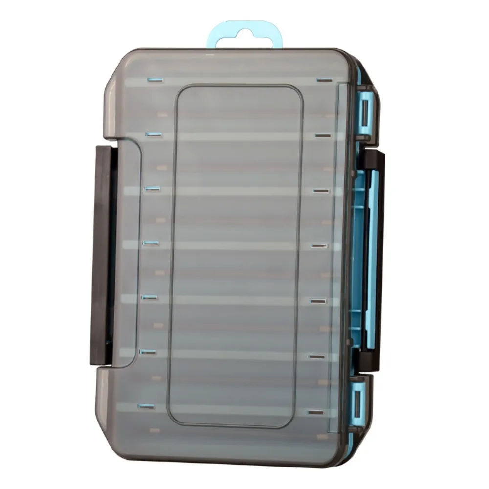 

Полипропиленовый рыболовный ящик для снастей на 14 отделений, 6 цветов, для мягких приманок, двусторонний, для крючков и рыболовных принадлежностей