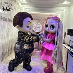 Halloween Mascot Cosplay Costumes Cartoon Anime Adults Walking Doll Clothing Christmas Role Play Clothes Party Stage Performance