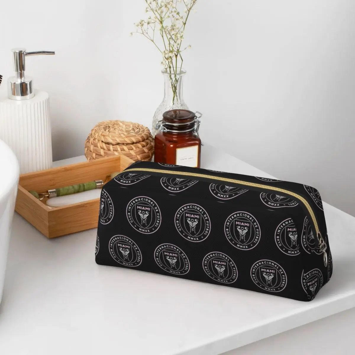Estuches para lápices The-Inter-Miami-Club para estudiantes, caja para lápices escolar, bolsa para lápices, bolsa grande para guardar lápices, suministros de papelería