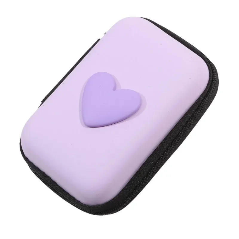 Cute Headphone Data Cable Storage Bags Charger Power Bank Rectangular Box Zipper Bag Pocket Pouch