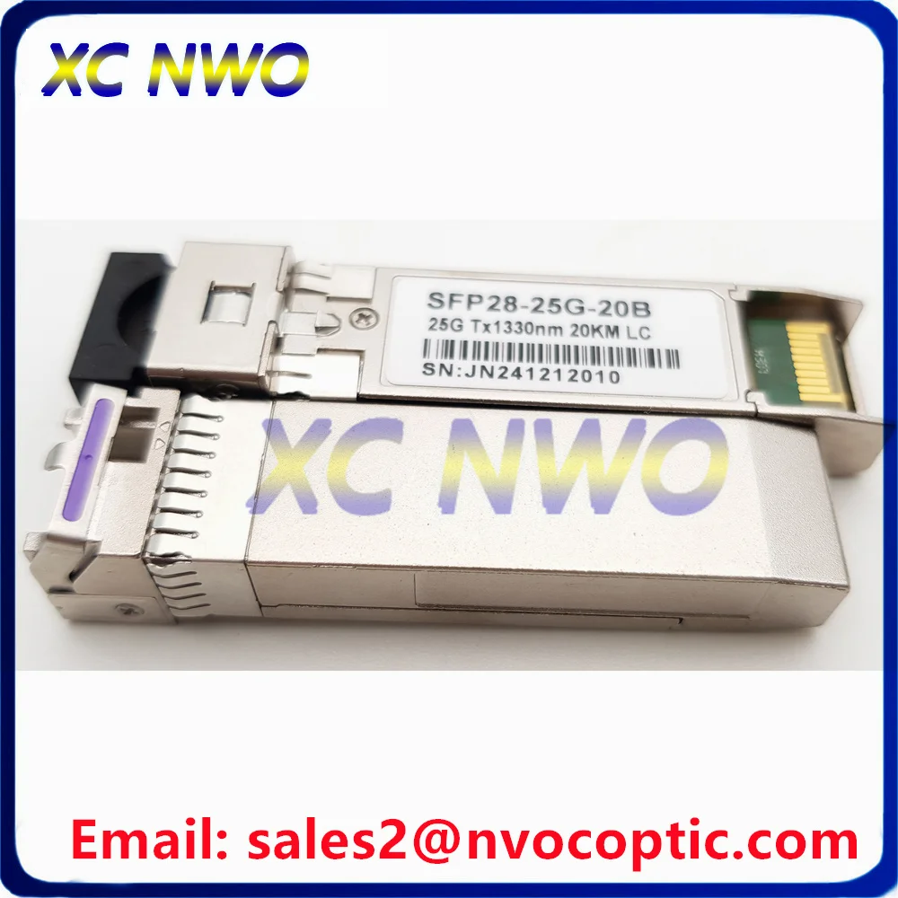 25Gb/s SFP28 BIDI 10KM Transceiver,25G SFP28+ Single Mode One Fiber LC 1270/1330nm 10KM 20KM DDM Module For Cisco/Mikrotik