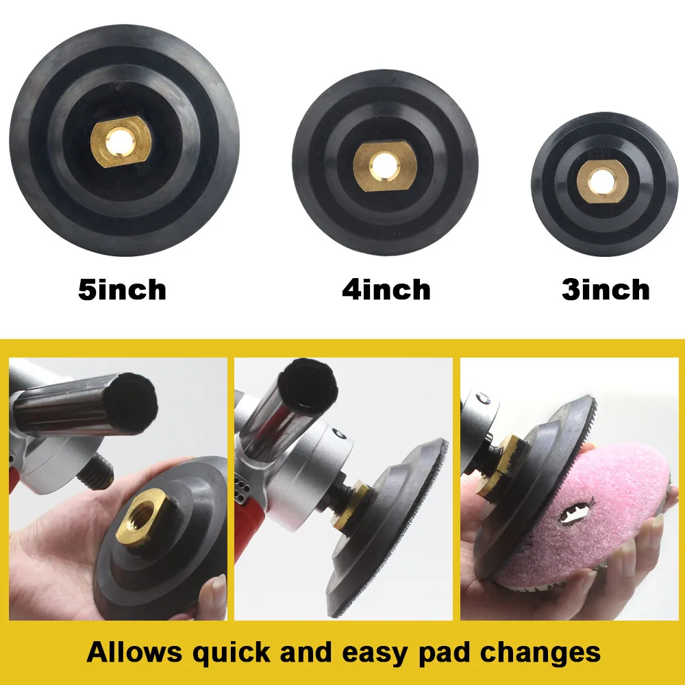 4 inch 100mm arbor M14 flexible Rubber backer pad for connector backer holder for Angle grinder