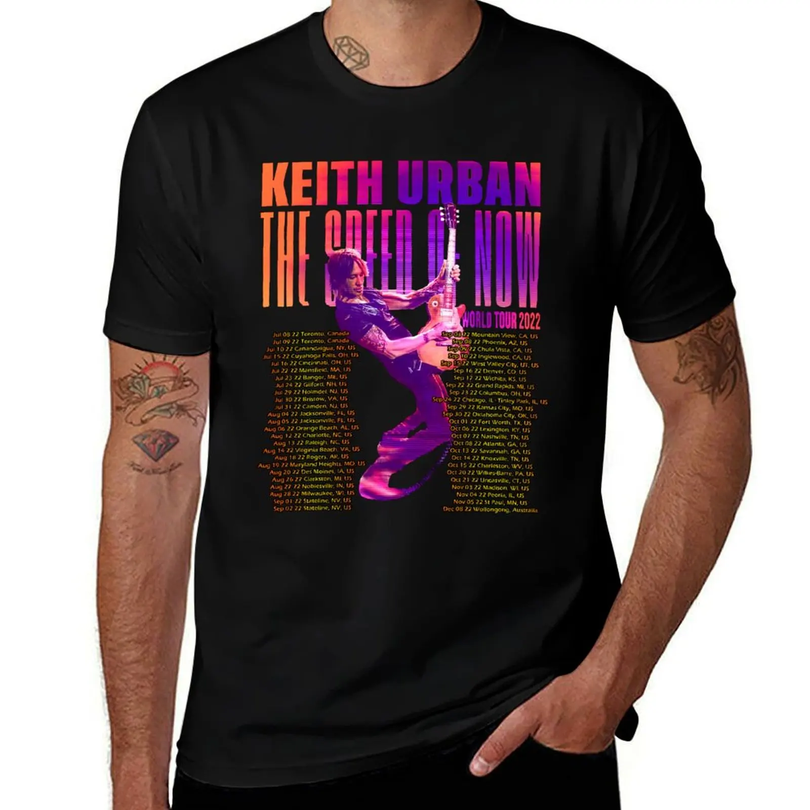 

keith urban the speed of now world Tour 2022 T-Shirt cotton t shirt pack t shirt man cotton man t shirt summer T-Shirt