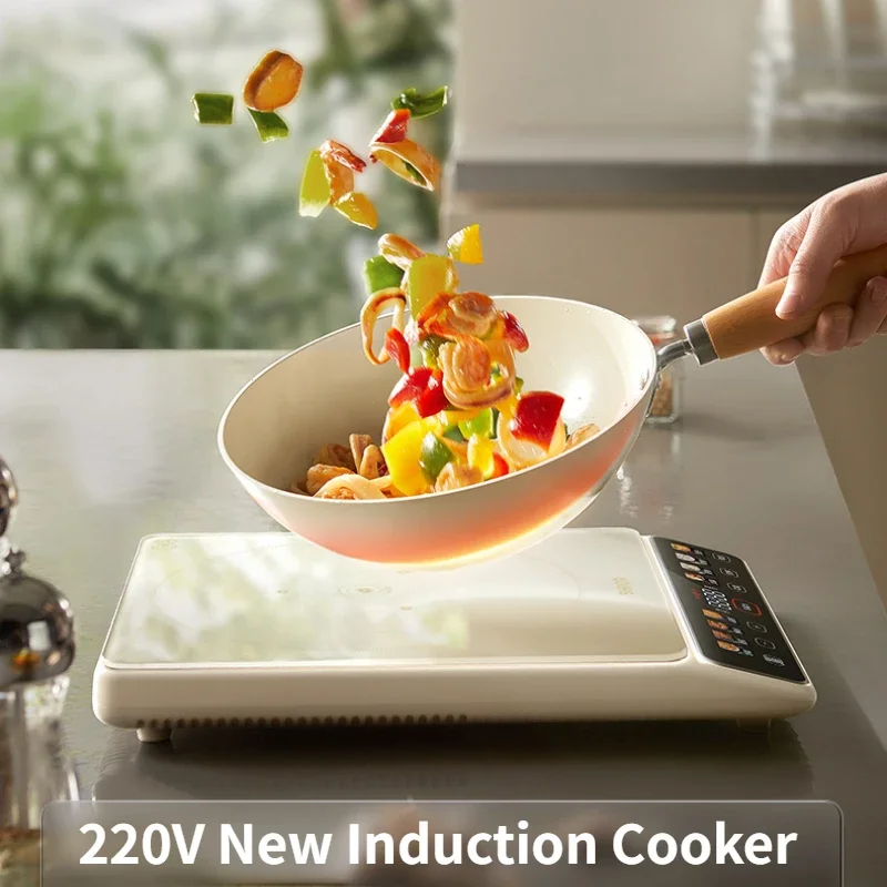 220V New Induction Cooker Home 2200W High Power Stir Fried Hotpot Smart Induction Stove fogão de indução cocina electrica