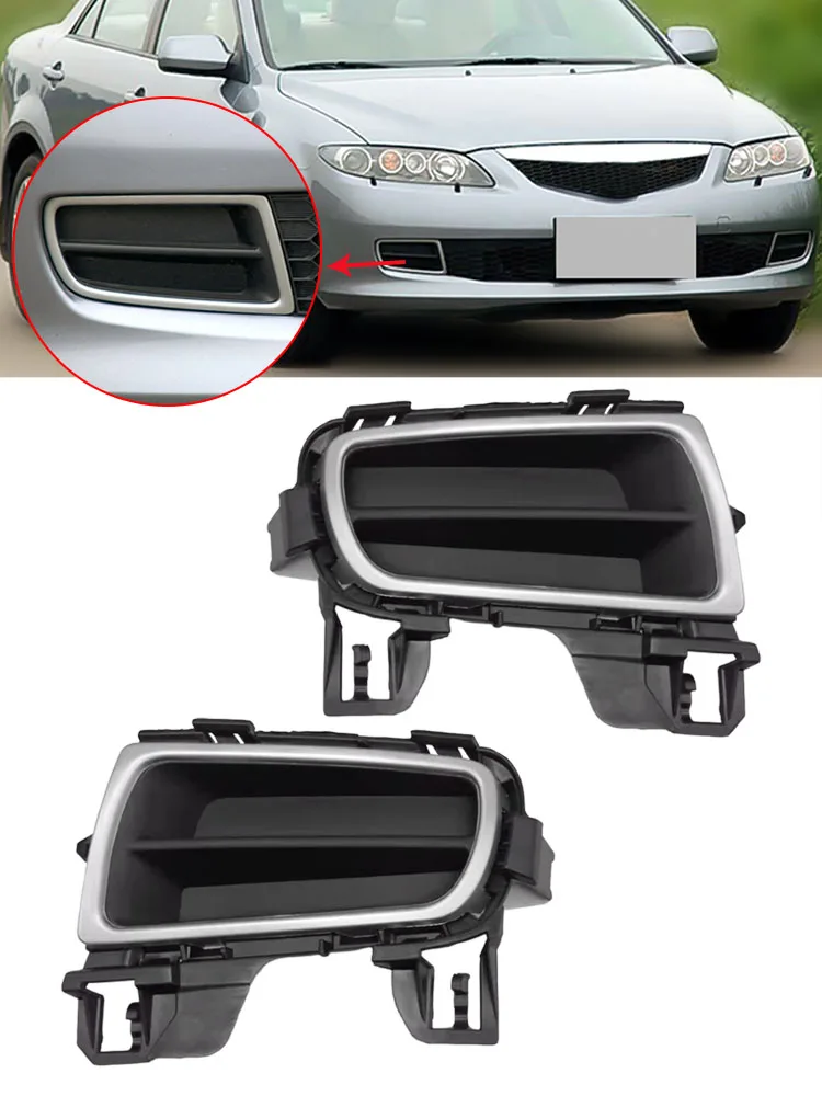 

For Mazda 6 M6 2006 2007 2008 2009 2010 Front Bumper Grille Fog Lights Box Frame Front Bumper Air Network