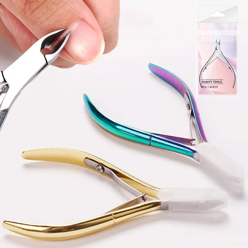 1pc Professional Cuticle Cutter Nail Nippers Scissors Manicure Pusher Pedicure Tong Dead Skin Remover Nail Cuticle Regrowth Tool