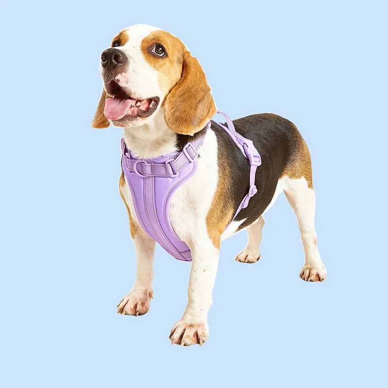 Anti break dog chest strap vest style small, medium and large dog non stick fur explosion-proof pet chest and back dog rope