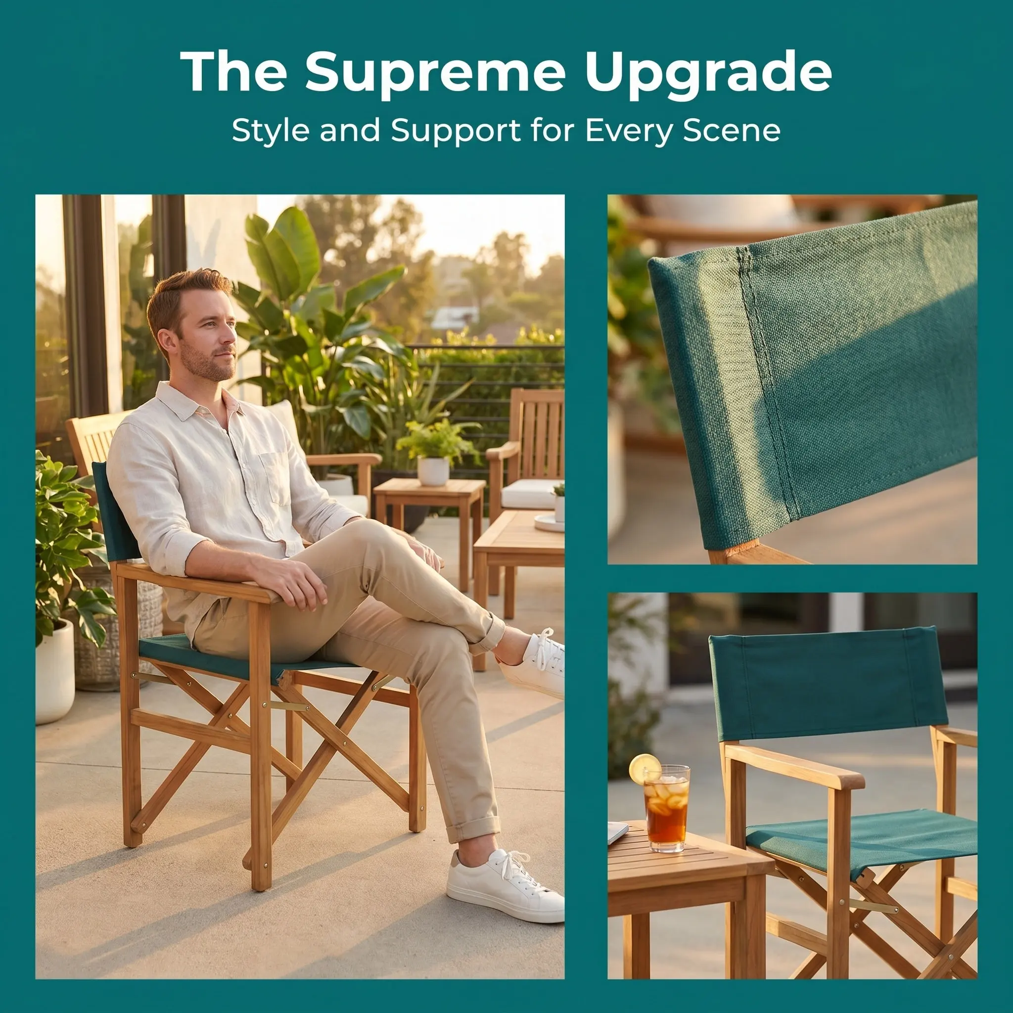 1Set Directors Chair Canvas Re - đánh giá và giá Outdoor Camping Chairs