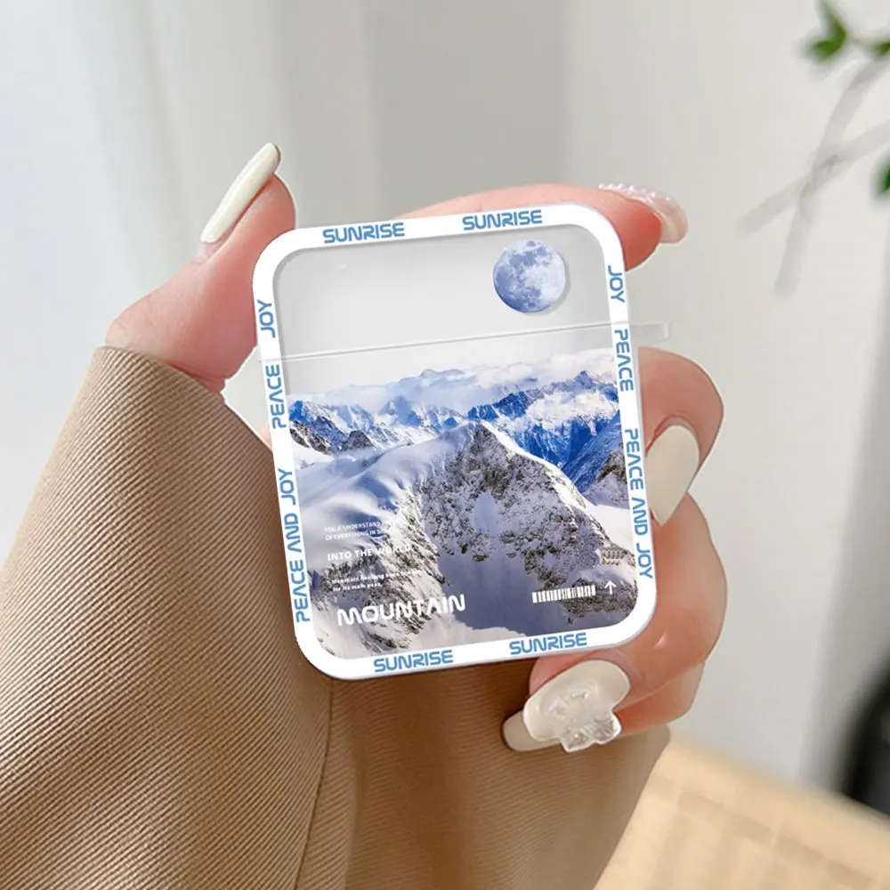 Snow Mountain Scenery Earphone Case for Airpods Pro 3 Wireless Bluetooth Charging Box for Air Pods Pro 2 1 Cover Bag Accessories