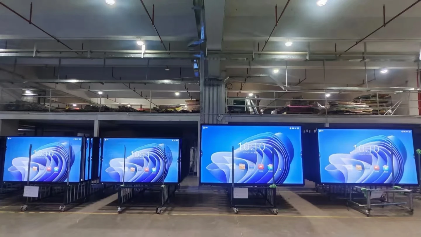 85-Inch Indoor Wall-Mounted Digital Signage Resistive Touch Edge-Lit LED LCD Advertising Display Built-In CMS Adobe RGB 98%