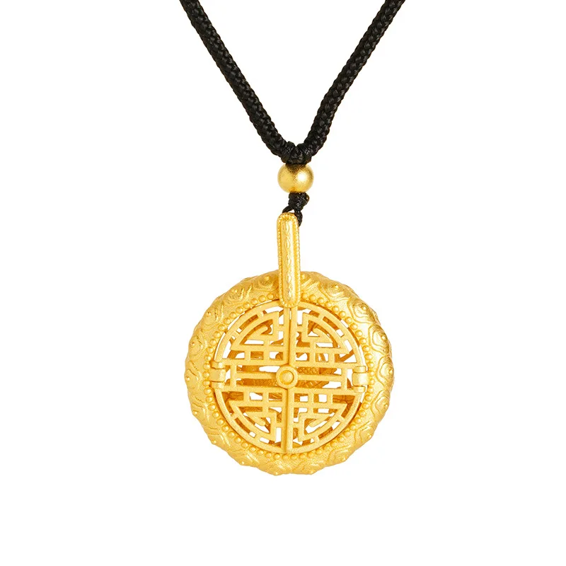 QEENKISS Gold Vintage Window Necklace Pendant For Women Wedding Party Birthday Christmas Bride Mother Girl Ladies Gifts PT5152
