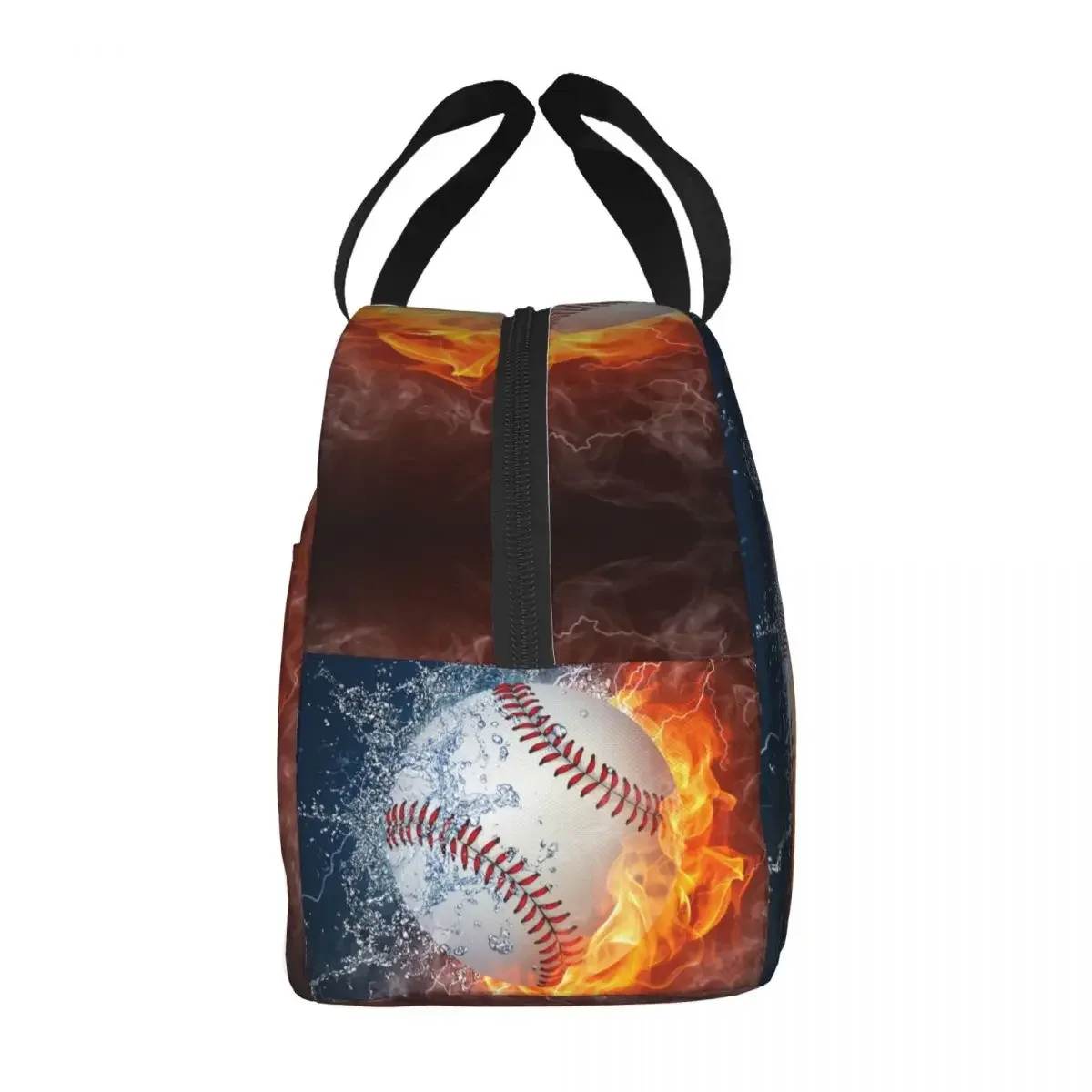 Volleyball Football Basketball Baseball Print Lunch Bag Waterproof Cooler Thermal Insulated Lunch Box Picnic  Food Tote Bags