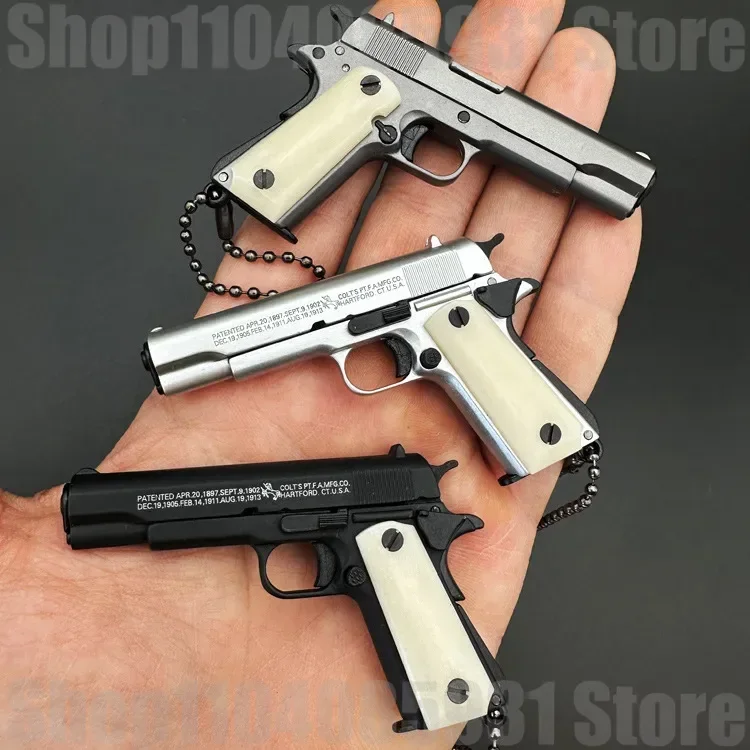 Nieuwe Runderbot Handvat Mini 1:3 Glock G17 Legering Sleutelhanger Speelgoed Pistool Model Hanger Ornament Fidget Decompressie Anti-Stress Speelgoed