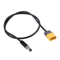 1PC Fatshark Skyzone 03 Adapter Line FPV Video Goggles 2-4S Battery Charging XT60 to DC5.5X2.1mm Adapter Cable for RC FPV Drone