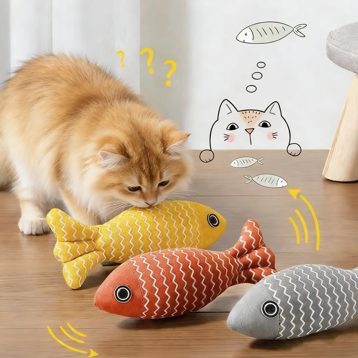 

Simulated Fish Cat Mint Toy Self-Amusement And Relaxation Durable Suitable For Chewing Fun Companion For Cats
