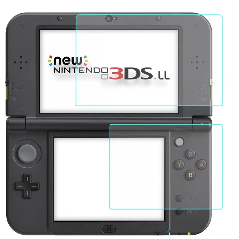 2pcs/set Tempered Glass for Nintendo New 3DS XL/LL 3DSXL/3DSLL Protective Glas Screen Protector for 3DS XL