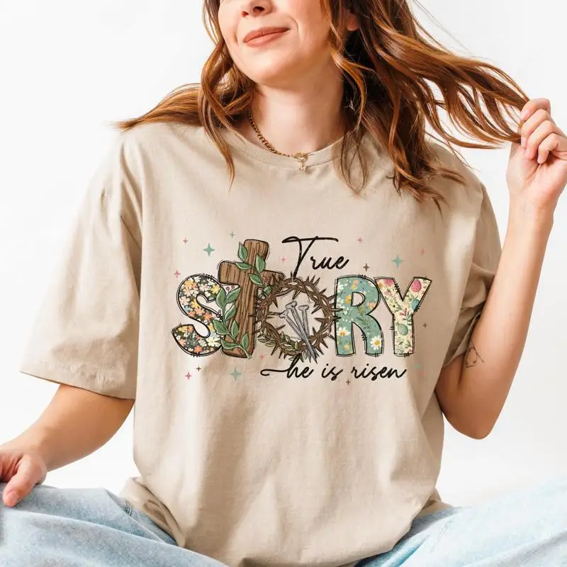 

He Is Risen T Shirt Easter Jesus Matthew Christian Religious Inspirational